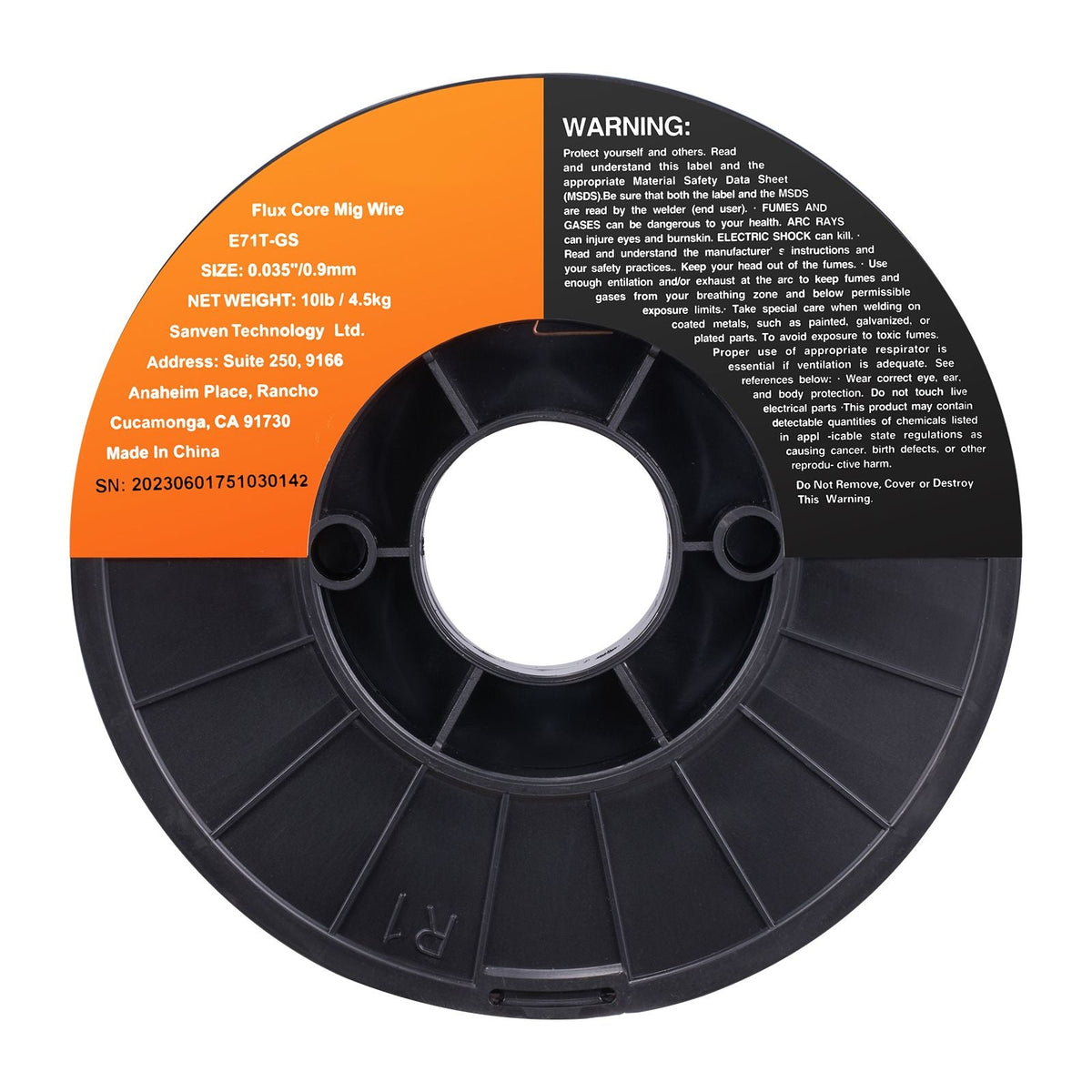 Flux Core Welding Wire, E71T-GS 0.035-inch 10LBS, Gasless Mild Steel MIG Welding Wire with Low Splatter for All Position Arc Welding and Outdoor Use