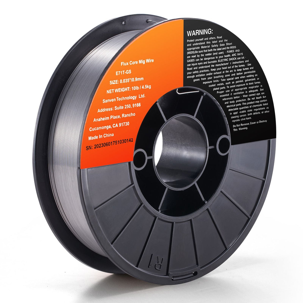 Flux Core Welding Wire, E71T-GS 0.035-inch 10LBS, Gasless Mild Steel MIG Welding Wire with Low Splatter for All Position Arc Welding and Outdoor Use