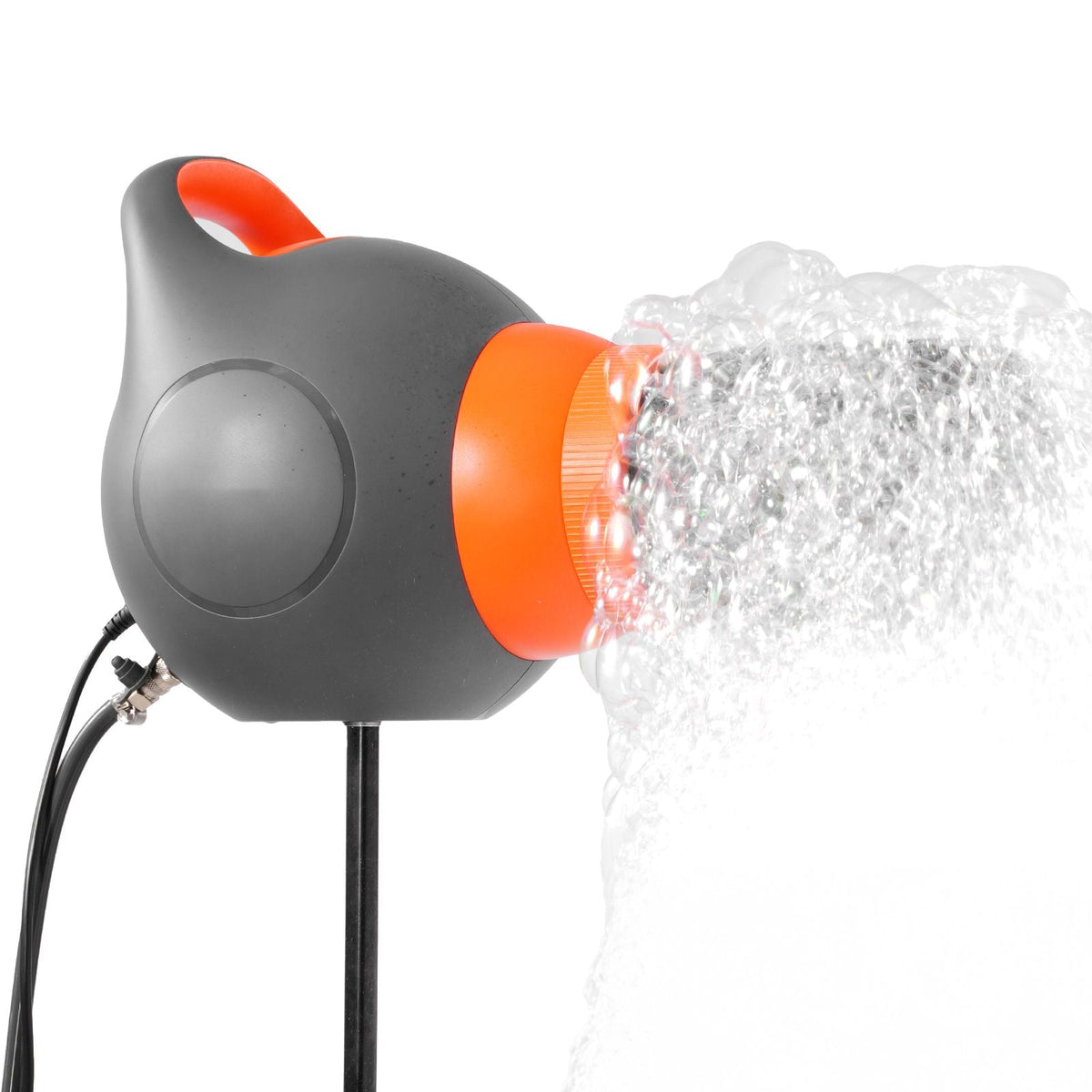 Foam Machine, 115 W Party Foam Cannon, Portable Foam Maker with a Tripod Stand, Powerful Foam Party Machine, for Backyard, Pool, Outdoor Events, Birthdays, Celebrations and Party, Grey & Orange