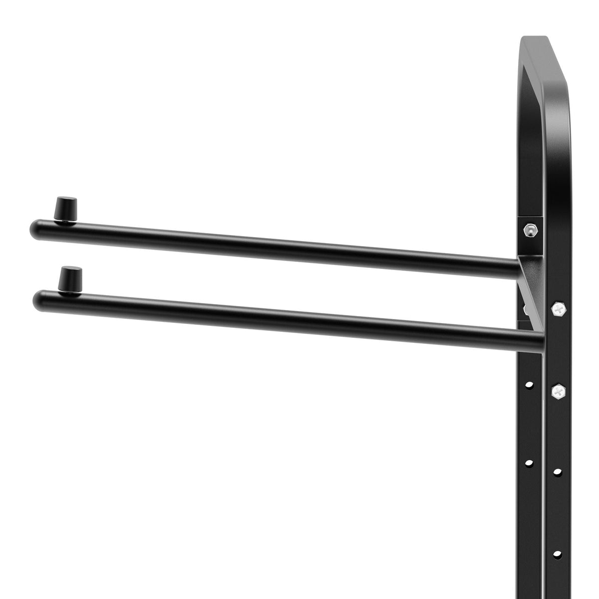 Folding Chair Rack, 100 LBS Capacity, Heavy-duty Chair Cart for Hanging 10 Chairs, Multi-Function Metal Chair Storage Dolly with Rubber Wheels, Push-Style Chair Holder, Matte Black