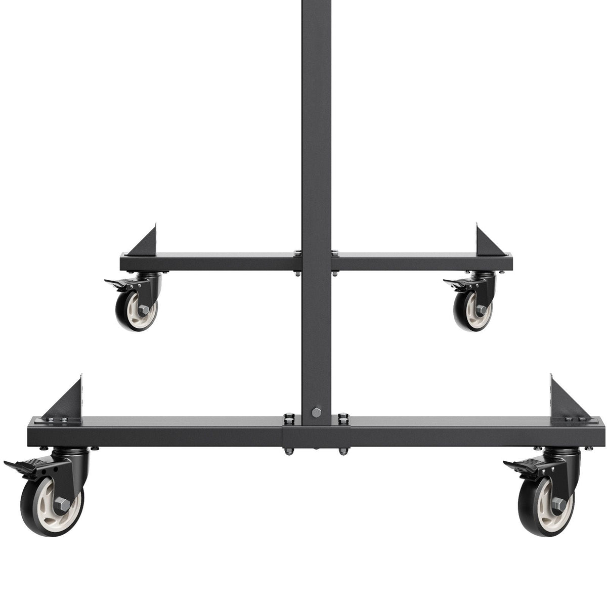 Folding Chair Rack, 400 LBS Capacity, Heavy-duty Chair Cart for 42 Chairs or 12 Tables, Multi-Function Chair Storage Dolly with Rubber Wheels and Holders, Large Chair Holder, Matte Black