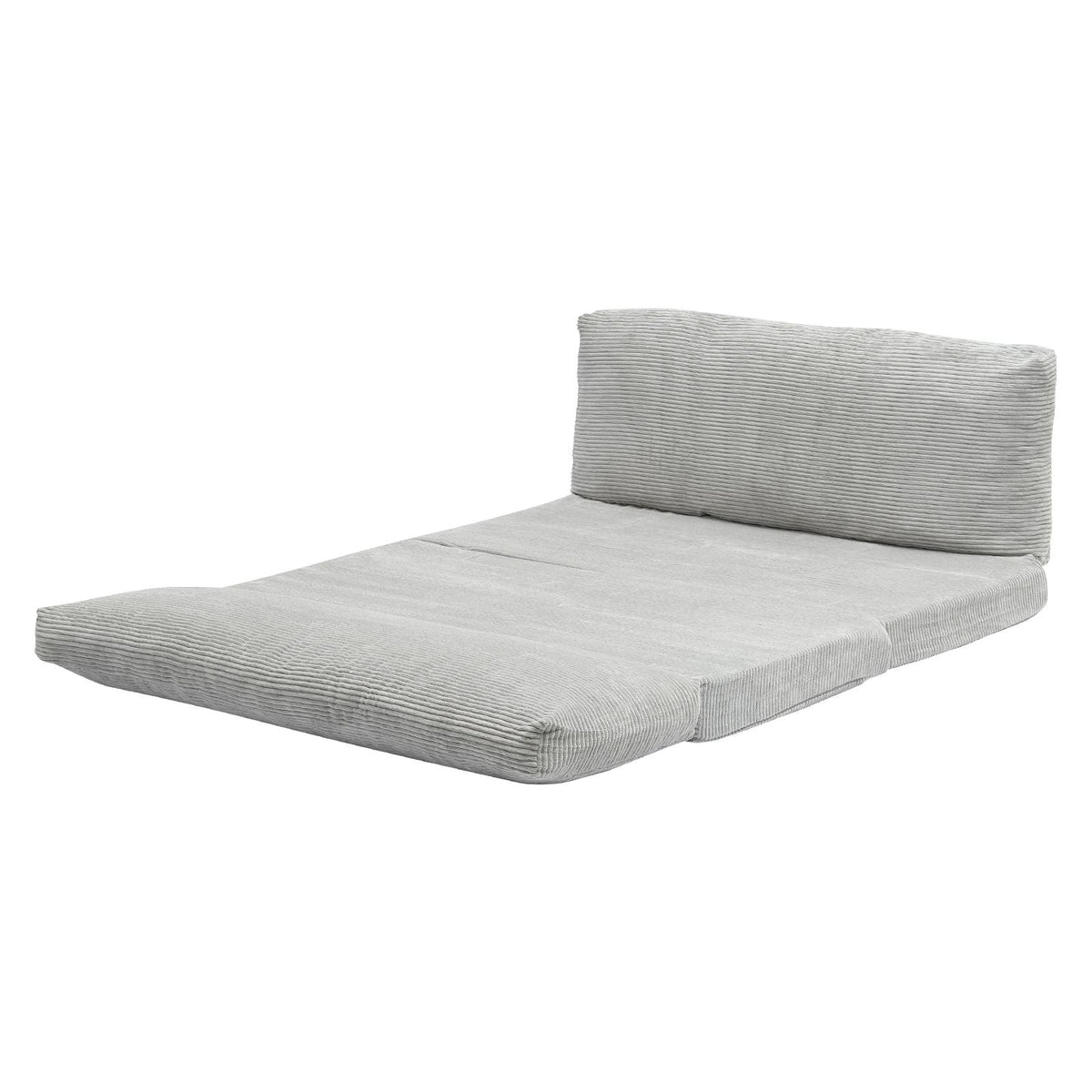 Folding Sofa Bed, 3-in-1 Foldable Couch Bed with Washable Cover, 25D High Density Memory Foam Convertible Sleeper Chair Bed, Futon Couch for Living Room, Bedroom, Guest, Light Grey(Full)