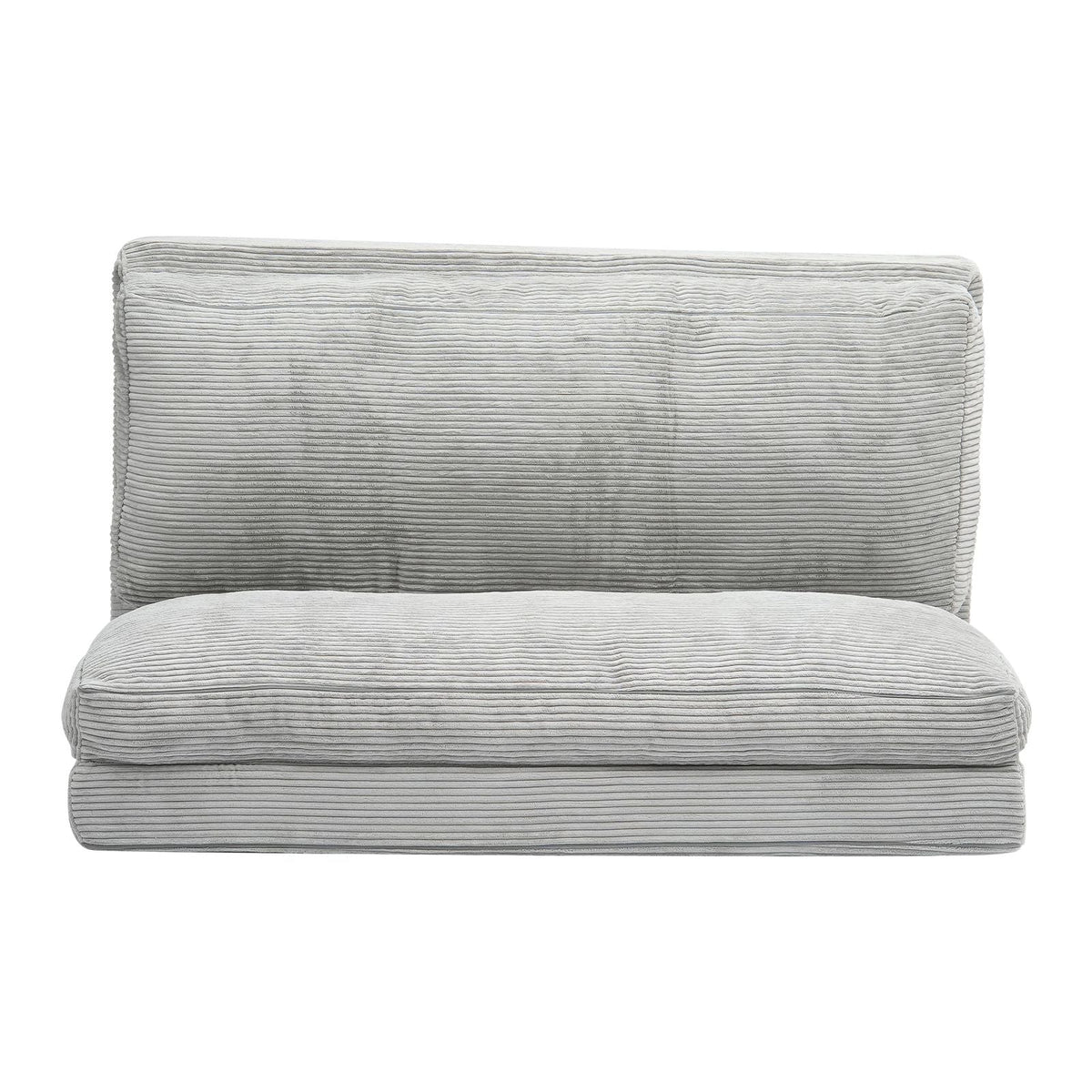 Folding Sofa Bed, 3-in-1 Foldable Couch Bed with Washable Cover, 25D High Density Memory Foam Convertible Sleeper Chair Bed, Futon Couch for Living Room, Bedroom, Guest, Light Grey(Full)