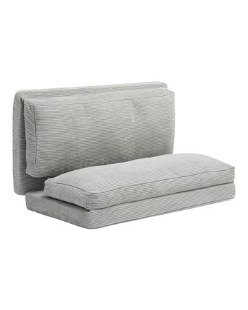 Folding Sofa Bed, 3-in-1 Foldable Couch Bed with Washable Cover, 25D High Density Memory Foam Convertible Sleeper Chair Bed, Futon Couch for Living Room, Bedroom, Guest, Light Grey(Full)