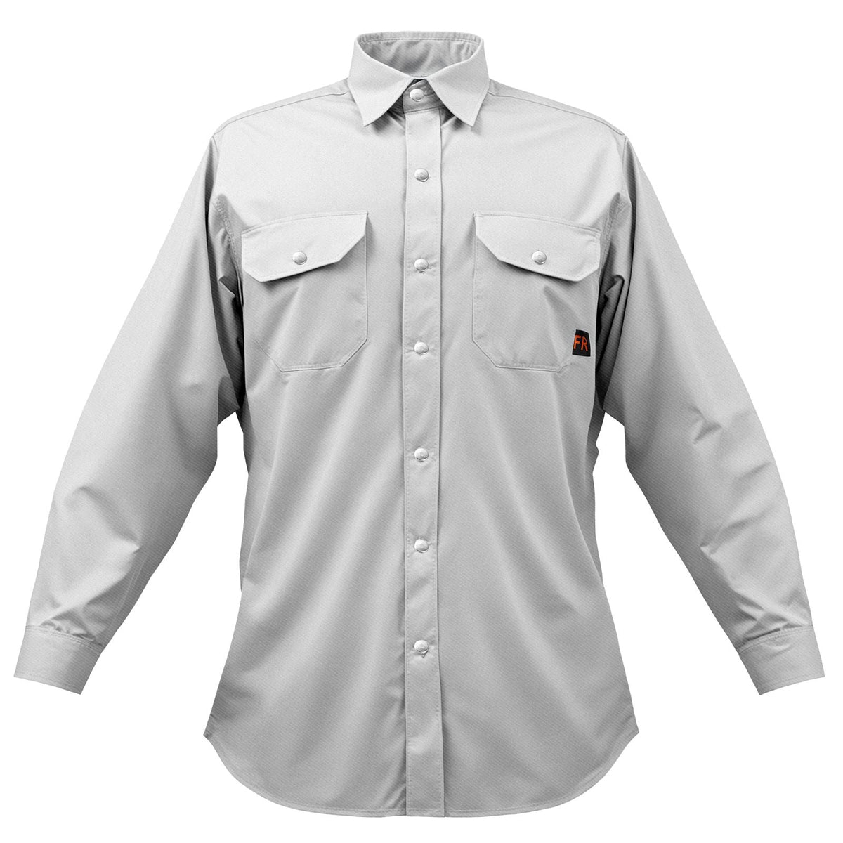 FR Shirts for Men, 7oz. Flame Resistant Welding Jacket, Machine Washable Cotton Heat-Resistant Welding Shirt, Meets ATPV 9.2 Cal/cm² Arc Rating - M Size