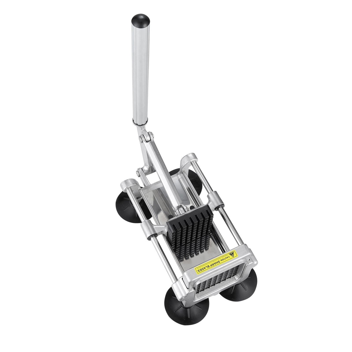 French Fry Cutter, Potato Slicer with 1/2" 3/8" 1/4" Stainless Steel Blades, Manual Potato Cutter Chopper with Suction Cups, Great for Potato, French Fries, Cucumber, Vegetables, Carrot