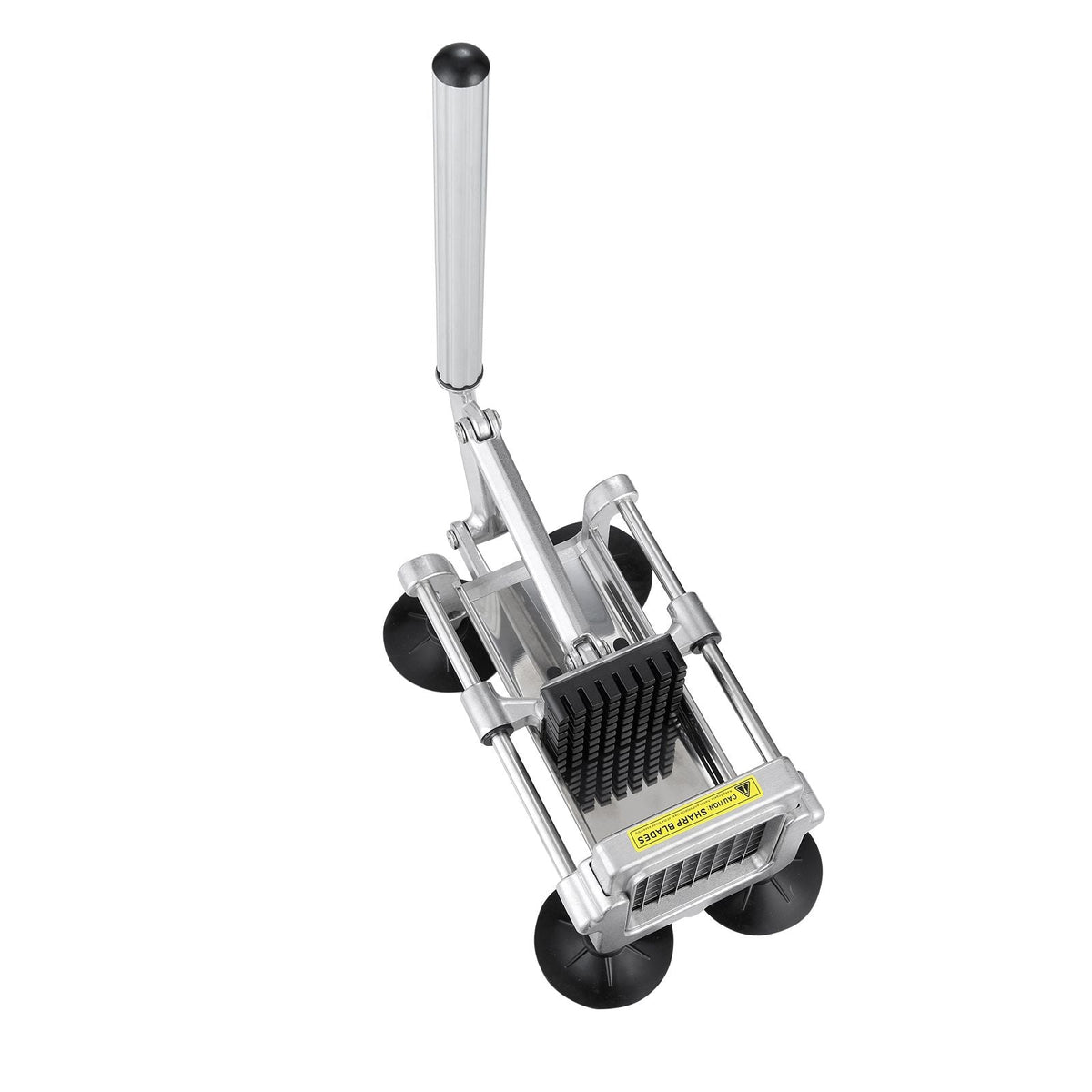 French Fry Cutter, Potato Slicer with 1/2-Inch and 3/8-Inch Stainless Steel Blades, Manual Potato Cutter Chopper with Suction Cups, Great for Potato, French Fries, Cucumber, Vegetables, Carrot