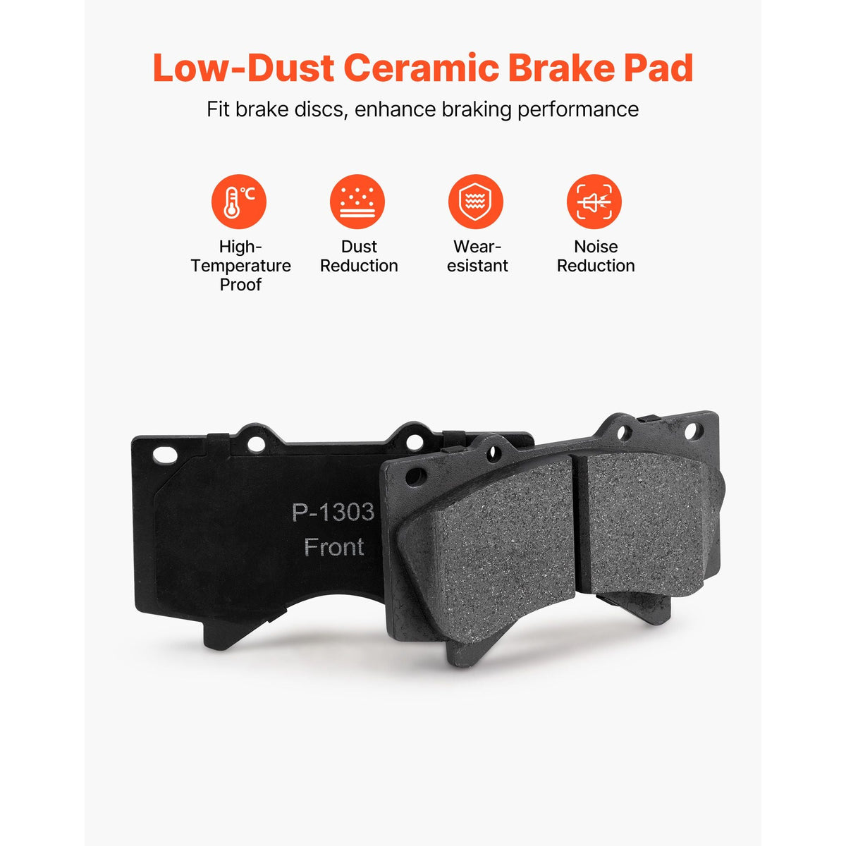 Front & Rear Ceramic Brake Kit Compatible with 2016-2021 Lexus LX570, 2016-2021 Toyota Land Cruiser, Drilled and Slotted Brake Rotors Ceramic Brake Pads Replacement Kit, 14 inch Front Rotors