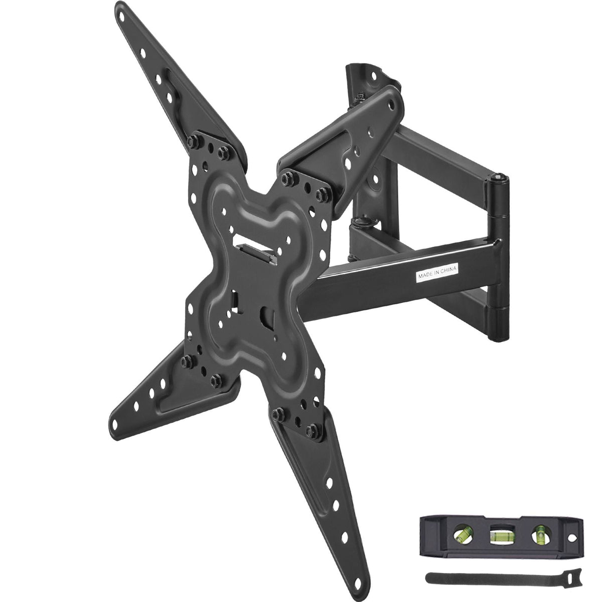 Full Motion TV Mount Fits for Most 26-55 inch TVs, Swivel Tilt Horizontal Adjustment TV Wall Mount Bracket with Articulating Arm, Max VESA 400x400mm , Holds up to 99 lbs