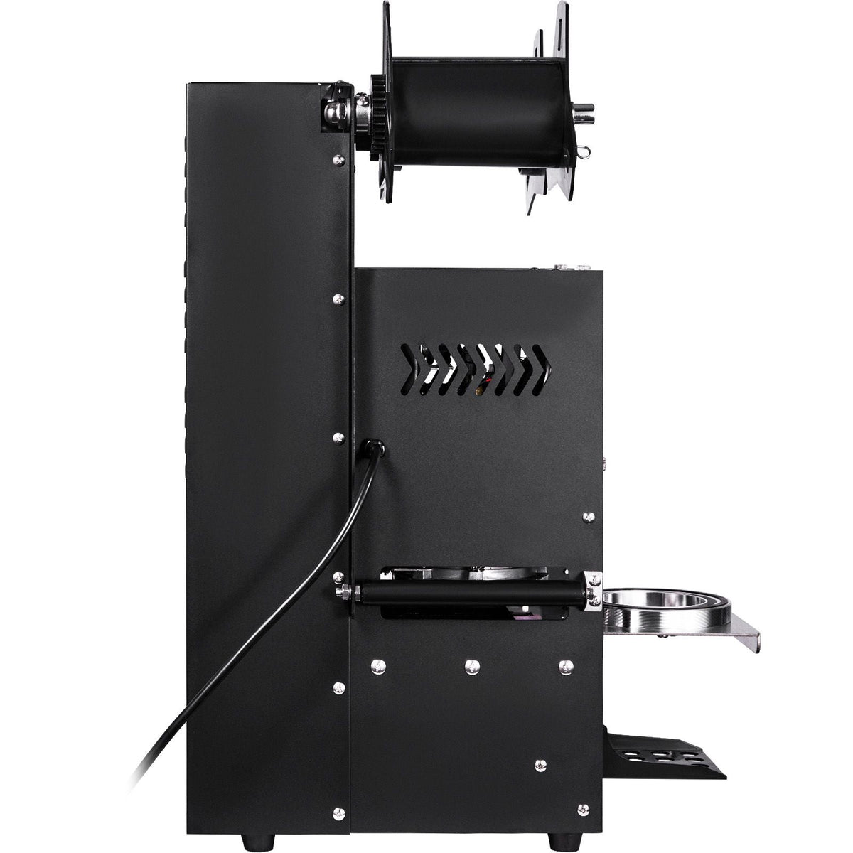 Fully Automatic Cup Sealing Machine, 500-650 Cups/H, Cup Sealer Machine for 180 mm Tall & 90/95 mm Cup, Electric Tea Sealer with Digital Control LCD Panel for Bubble Milk Tea Coffee, Black