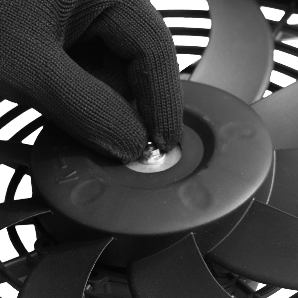 Gable Mount Fan, 12 Inch Solar Power Attic Exhaust Fan with Adjustable Thermostat & Outer Mesh, 1300 CFM House Ventilator Cools Up to 1850 Sq.Ft, Quiet Ventilation for Roof, Garage, Shop, Black
