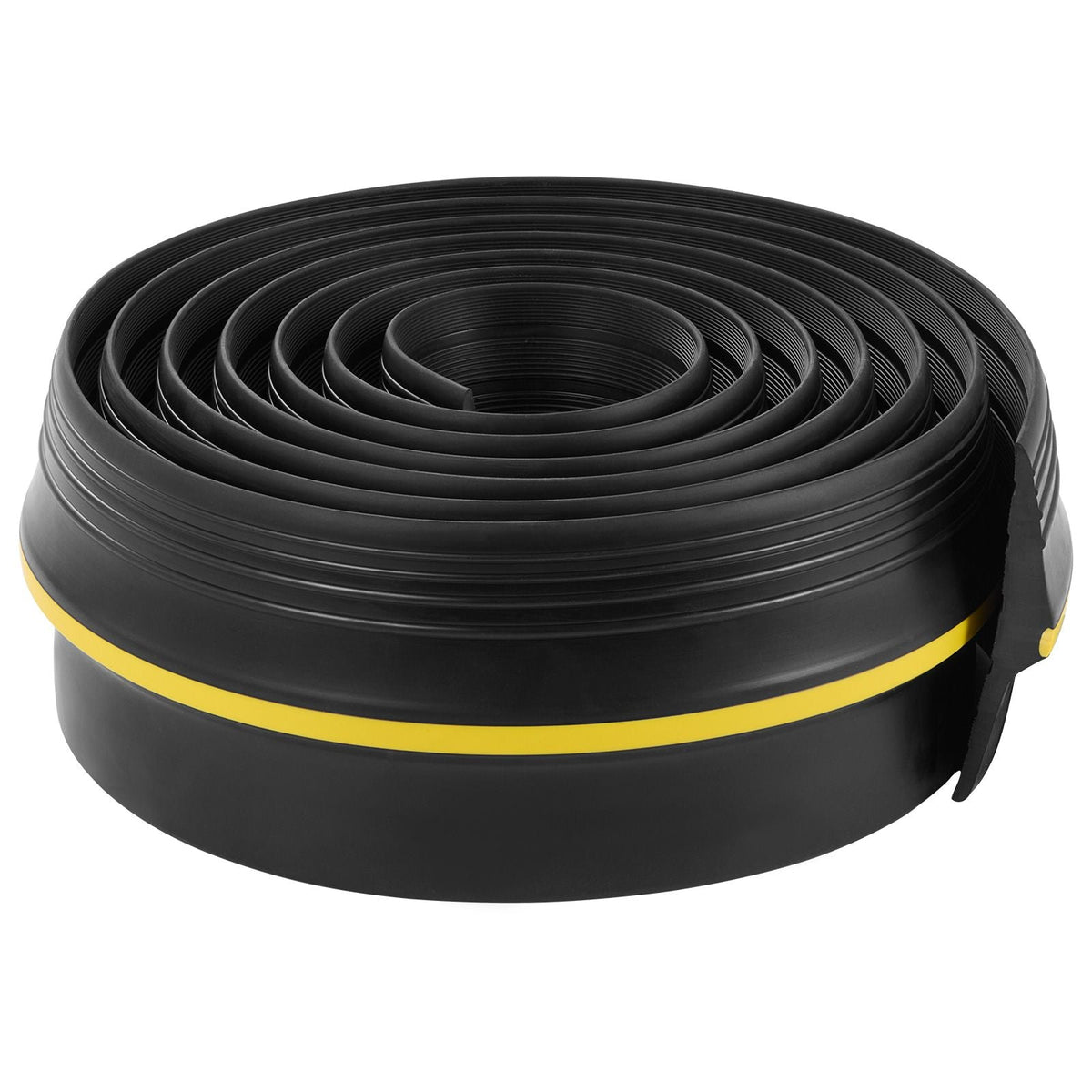 Garage Door Threshold Seal Strip, 10 FT Universal Garage Door Floor Seal Strip with Adhesive, Garage Door Bottom Weatherproof Strip, Upgraded Thick PVC DIY Weather Stripping Replacement, Black