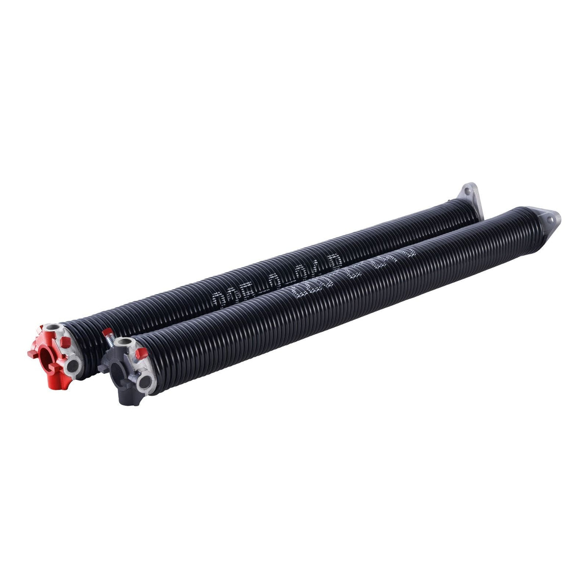 Garage Door Torsion Springs, Pair of 0.225 x 2 x 24 in, 16000 Cycles, Electrophoresis Black Coated for Replacement, Garage Door Springs with Non-Slip Winding Bars, Gloves and Mounting Wrench