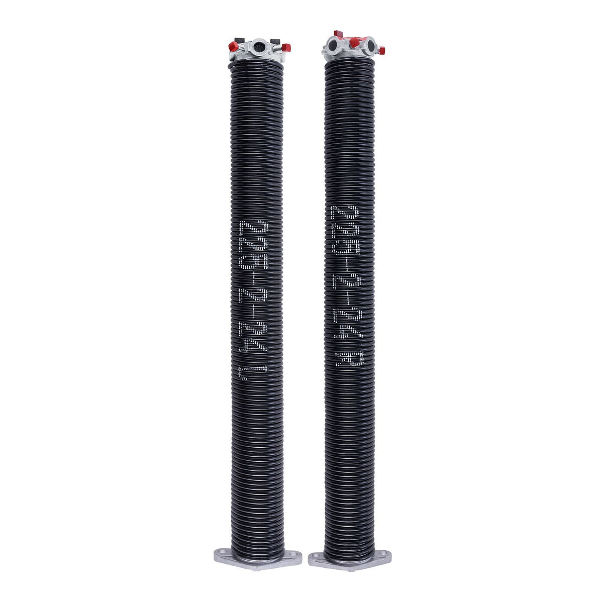 Garage Door Torsion Springs, Pair of 0.225 x 2 x 24 in, 16000 Cycles, Electrophoresis Black Coated for Replacement, Garage Door Springs with Non-Slip Winding Bars, Gloves and Mounting Wrench
