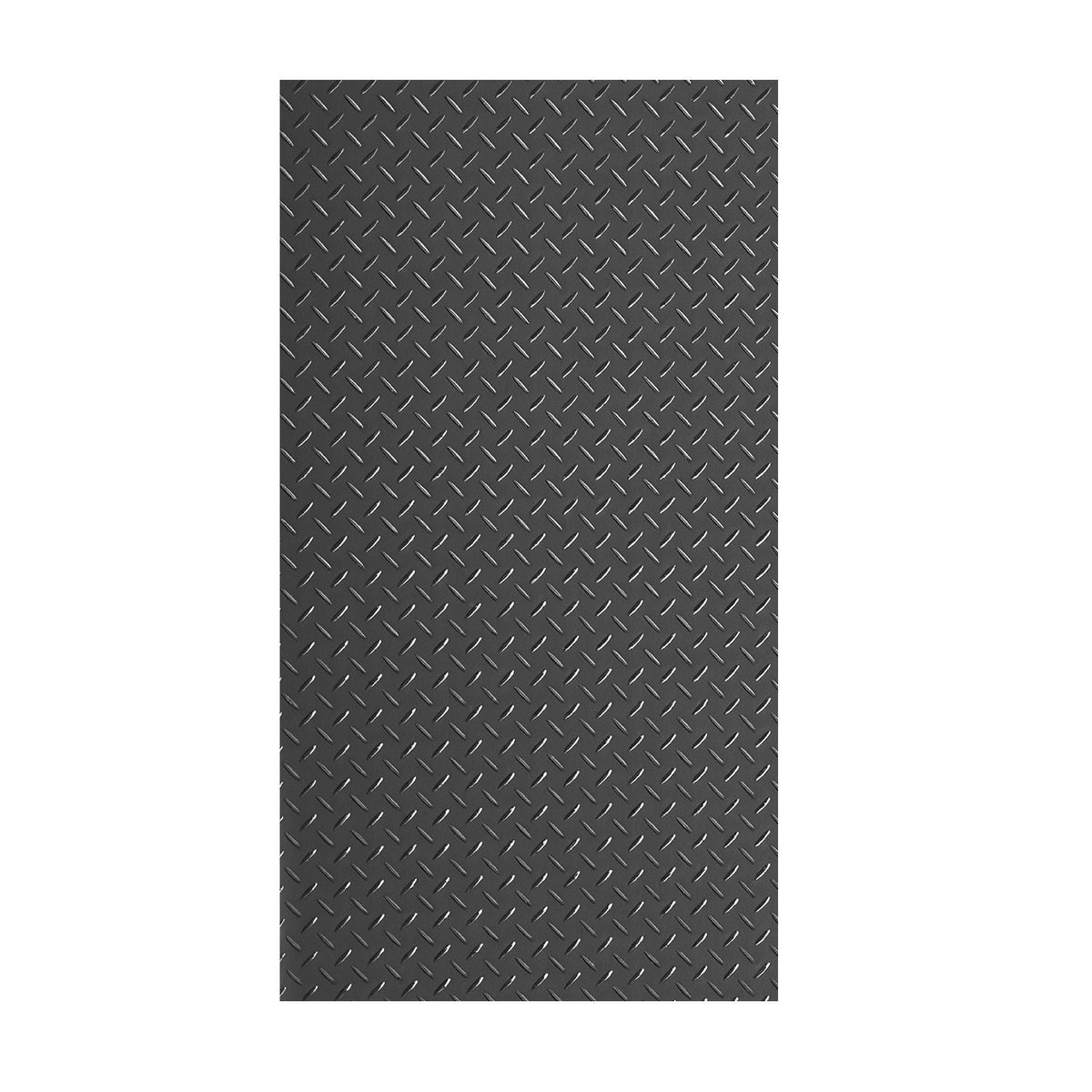 Garage Floor Roll, 4 x 10 ft Garage Flooring Mat, 2.2 mm Thickened PVC Diamond Plate Floor Protector Mat with Double-sided Tape, Non-Slip, Easy to Clean for Warehouse, Gyms, Trailer, Black