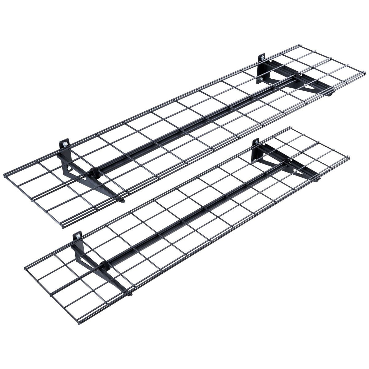 Garage Storage Shelving, 2 Pack, 4 x 1 ft Heavy Duty Garage Shelves Wall Mounted, 400 lbs Load Capacity(Total) Garage Storage Rack Floating Shelves, Suitable for Shop, Shed, Garage Storage