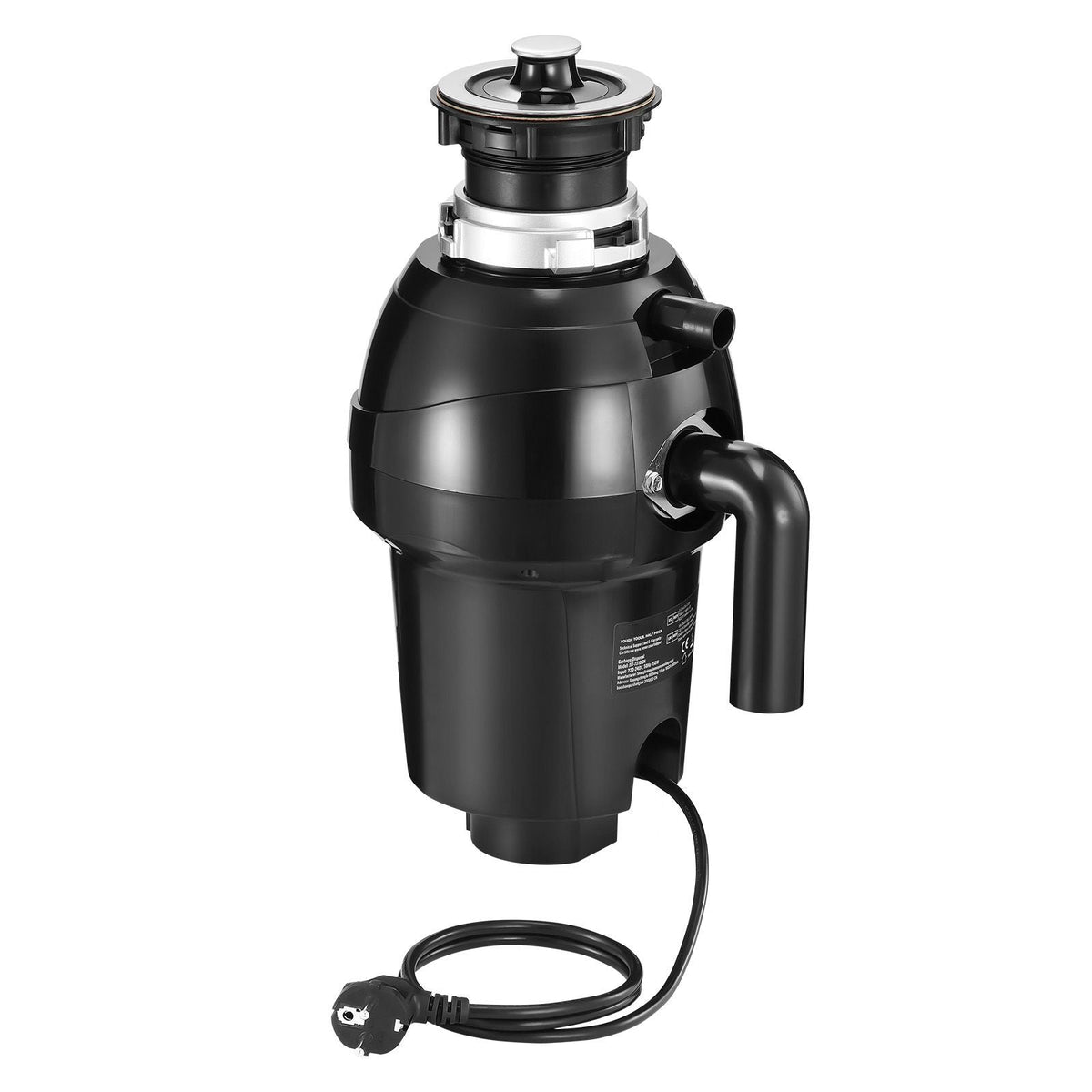 Garbage Disposal, 1HP 3270RPM Continuous Feed Food Waste Disposer, EZ Connect Food Waste Grinding System with Sound Reduction, Power Cord & Splash Guard for Kitchen Sinks