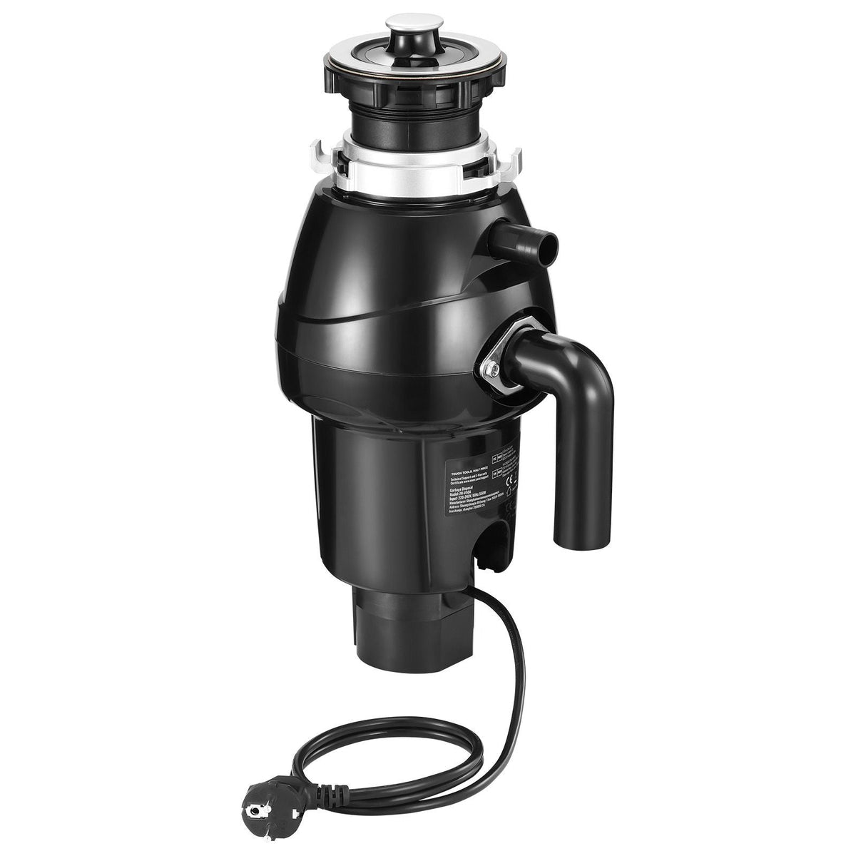 Garbage Disposal, 3/4HP 3250RPM Continuous Feed Food Waste Disposer, EZ Connect Food Waste Grinding System with Sound Reduction, Power Cord & Splash Guard for Kitchen Sinks