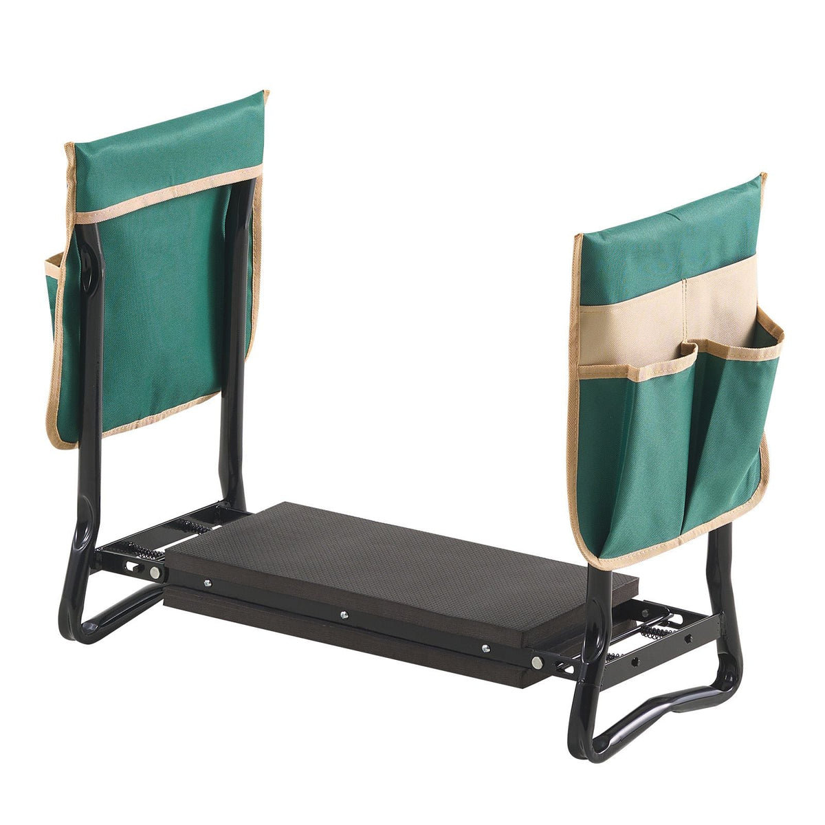Garden Kneeler and Seat, 8 in Wide Kneeling Pad, Heavy Duty Garden Kneeling Stool, Folding Garden Seat with 2 Tool Bags, Relieve Knee & Back Pain, Portable Garden Bench for Women Grandparents