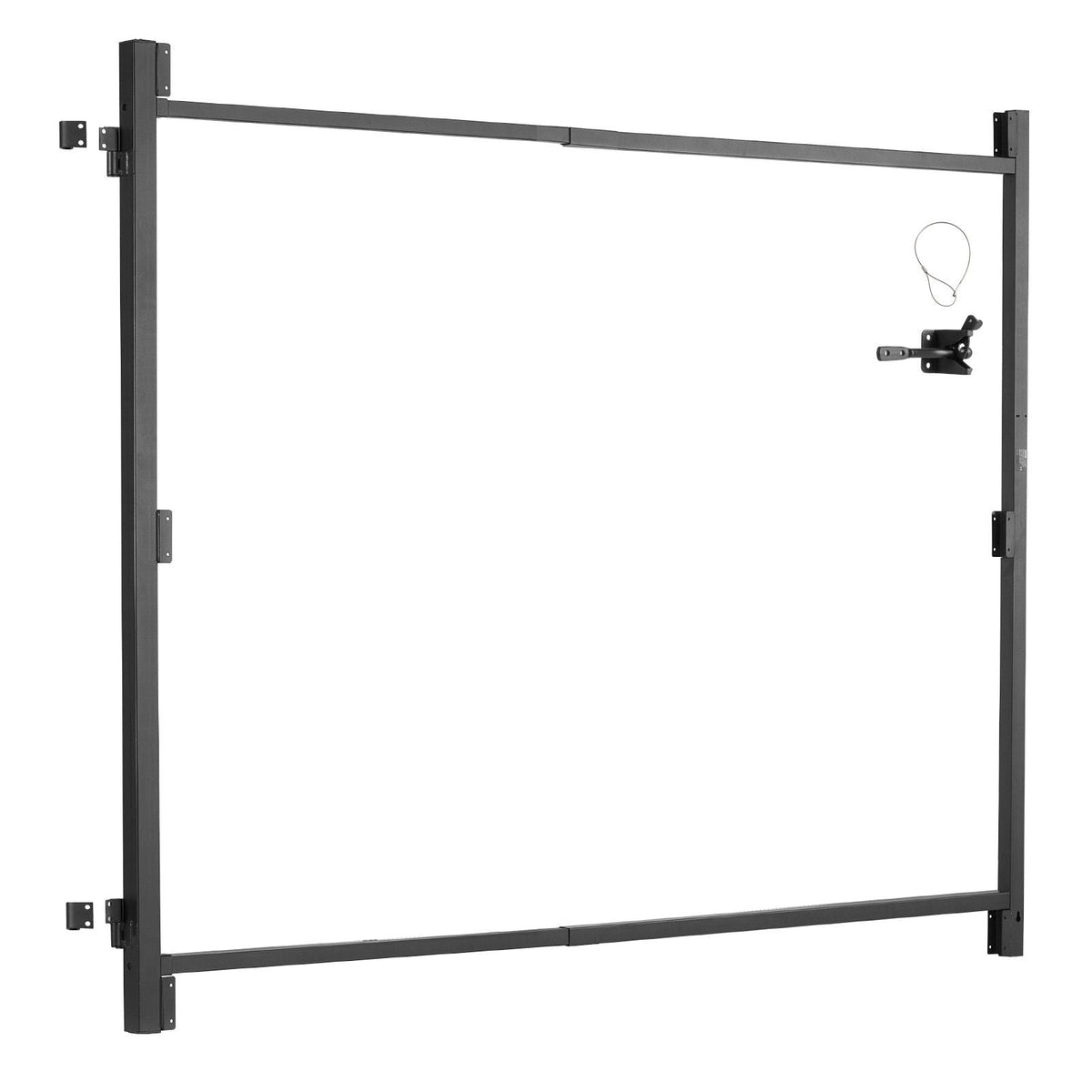 Gate Building Kit, Fits 36 to 60 in Wide Openings, Up from 6 to 7 ft High Fence, Adjustable Gate Building Kit, Anti Sag Full Gate Frame Kit with Latch Lock and Screws, for Wooden Fence, Iron