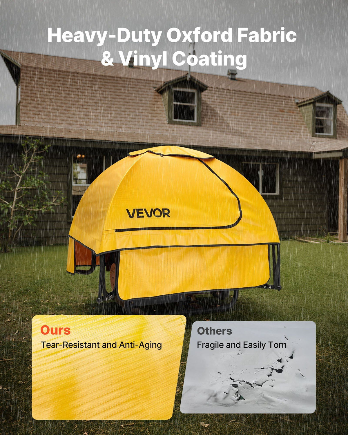 Generator Cover Universal Waterproof Cover 36x26x26in for 70-108in Yellow