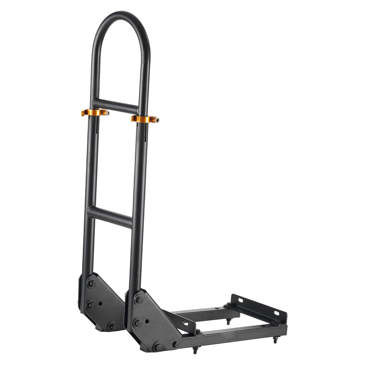 Golf Cart Grab Bar, 17.7 x 9.3 x 35.6 Inch, Compatible with Most Golf Carts with Metal Footplates, No Modification Needed, 27.5 to 33.5 Inch Height Adjustable Carbon Steel Rear Seat Grab Bar