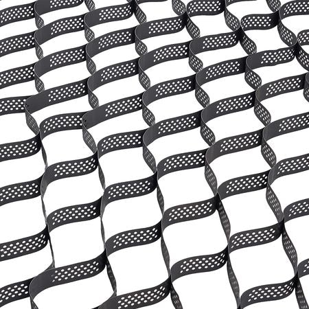 Gravel Grid, 3 Inch Depth, 17.06 x 8.86 FT / 5200 x 2700 mm, 1880 LBS Per Sq ft Grass Ground Retainer, Permeable Geo Grids Driveway Stabilization, for Garden, Patio, Walkway, RV Parking Slopes