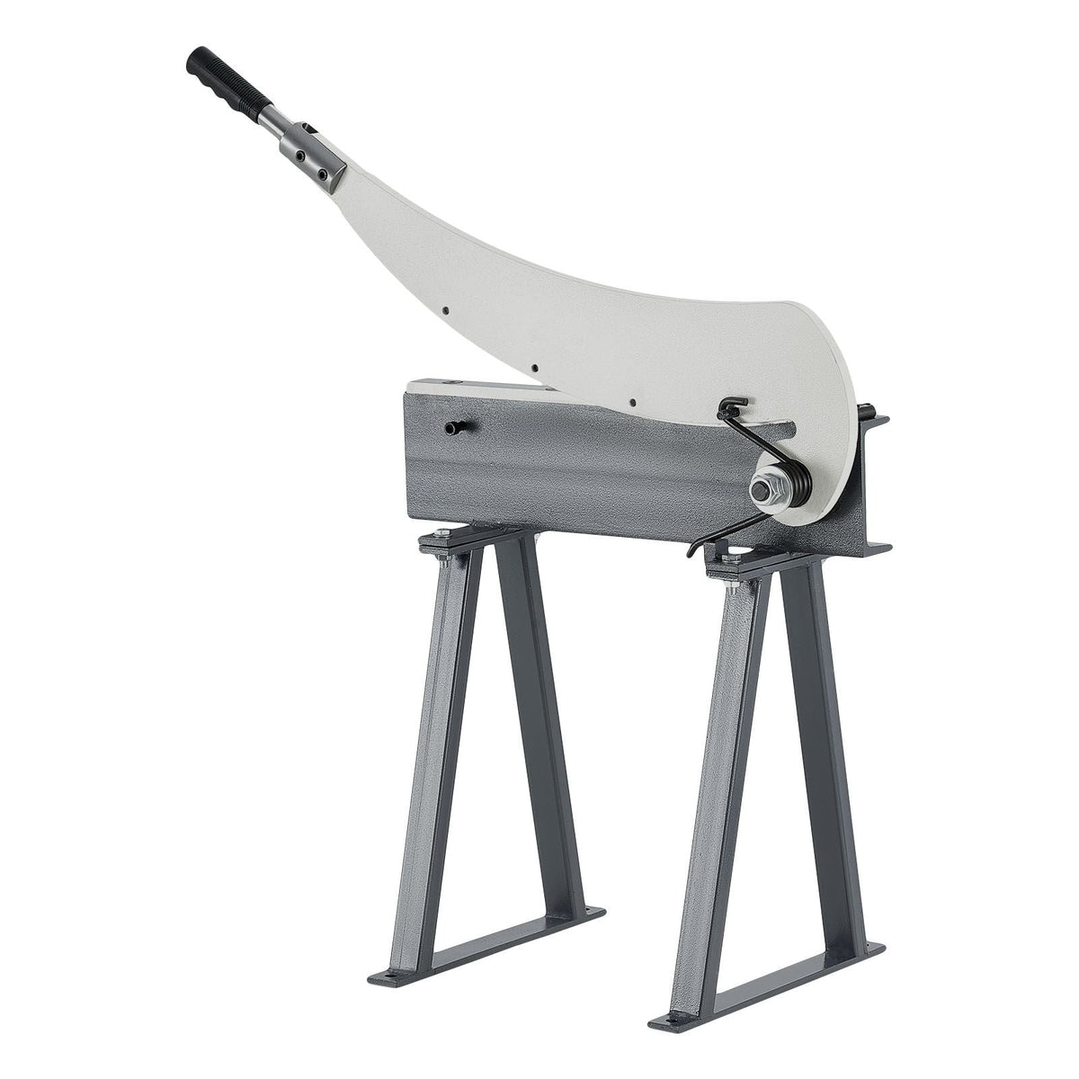 Guillotine Shear, 20 in Bed Width Benchtop Cutter, Manual Hand Plate Shear for Metal Sheet Processing, with Q235 Material, High Precision, Stand, for PCB Board, Aluminum, Steel, Copper, Plastic