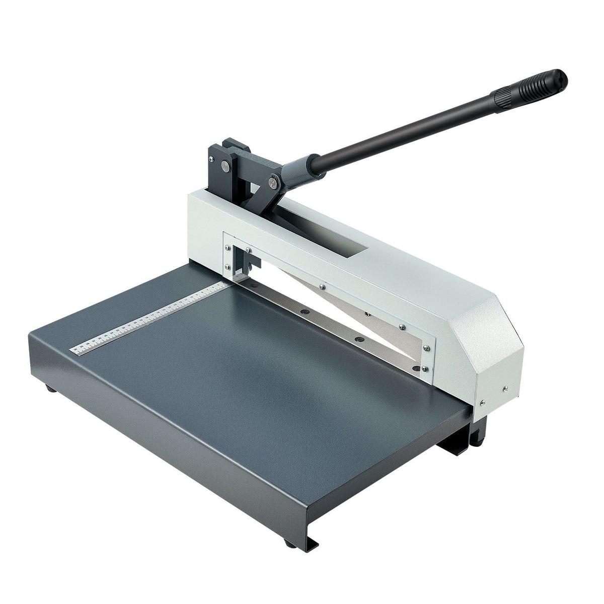 Guillotine Sheet Metal Shear, 12 in Manual Hand Plate Shear, Heavy Duty Metal Plate Cutter Tool, with Solid Steel Frame, High Precision, for Cutting PCB Boards, Aluminum, Steel, Copper, Plastic
