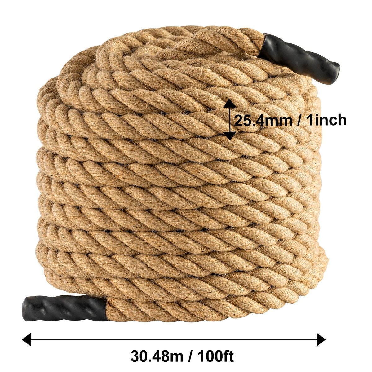 Gym Climbing Rope, 1" Diameter 100 ft Length Gym Fitness Training Rope, Gym Exercise Workout Rope for Adults, Climbing Rope for Fitness and Strength Training, Climbing Exercise, Home Workout
