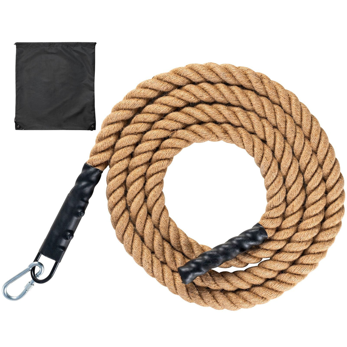 Gym Climbing Rope, 1.5" Diameter 15 ft Length Gym Fitness Training Rope, Gym Exercise Workout Rope for Adults, Climbing Rope for Fitness and Strength Training, Climbing Exercise, Home Workout