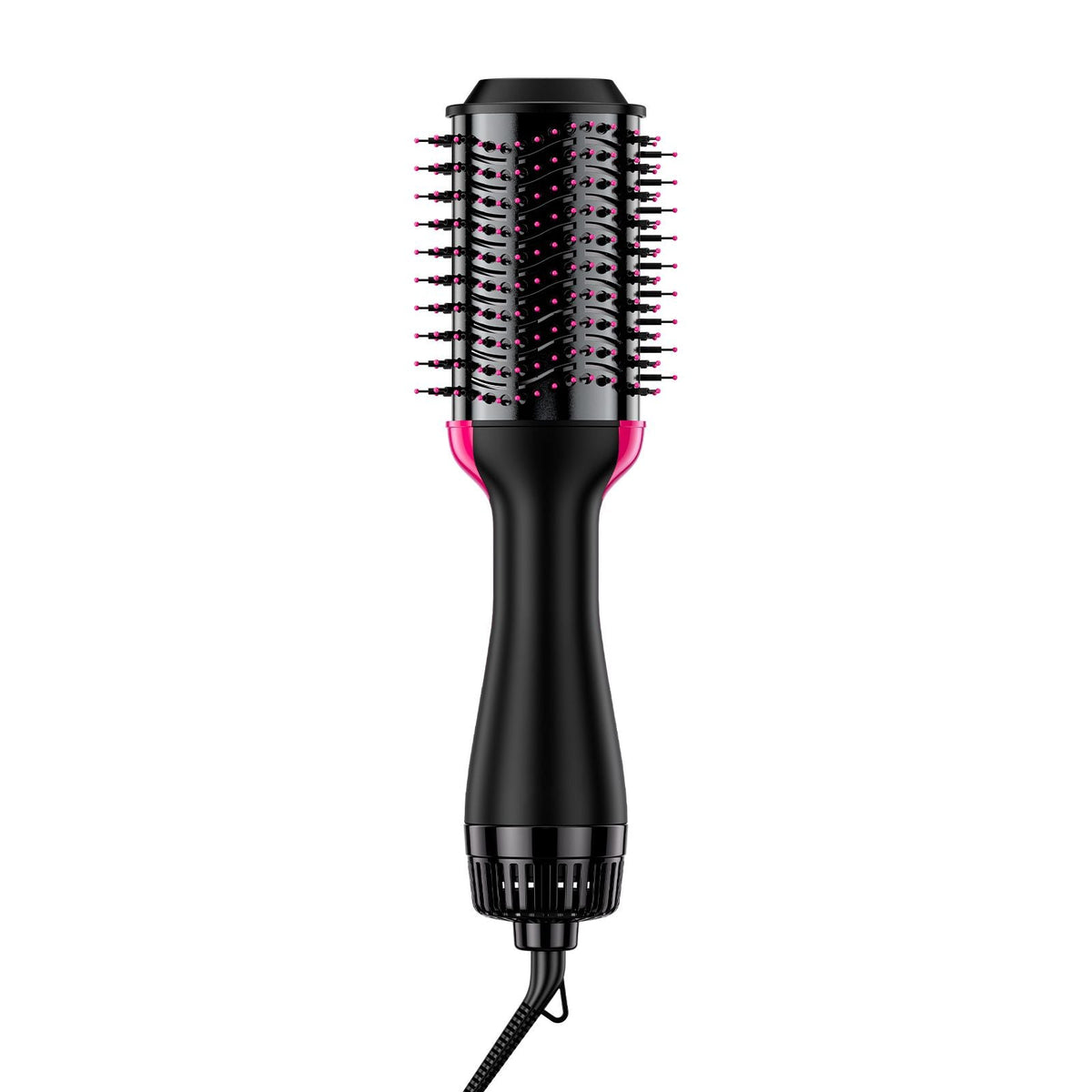 Hair Blow Dryer Brush, 4 in 1 Ionic Hair Dryer and Styler Volumizer with 2.95" Ceramic Coating Oval Barrel & 3 Heat Settings, Professional Hot Air Styling Brush for Straightening Drying Curling