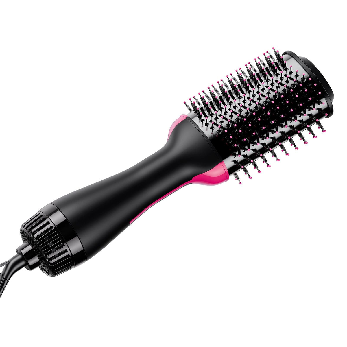 Hair Blow Dryer Brush, 4 in 1 Ionic Hair Dryer and Styler Volumizer with 2.95" Ceramic Coating Oval Barrel & 3 Heat Settings, Professional Hot Air Styling Brush for Straightening Drying Curling