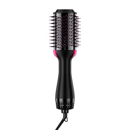 Hair Blow Dryer Brush, 4 in 1 Ionic Hair Dryer and Styler Volumizer with 2.95" Ceramic Coating Oval Barrel & 3 Heat Settings, Professional Hot Air Styling Brush for Straightening Drying Curling