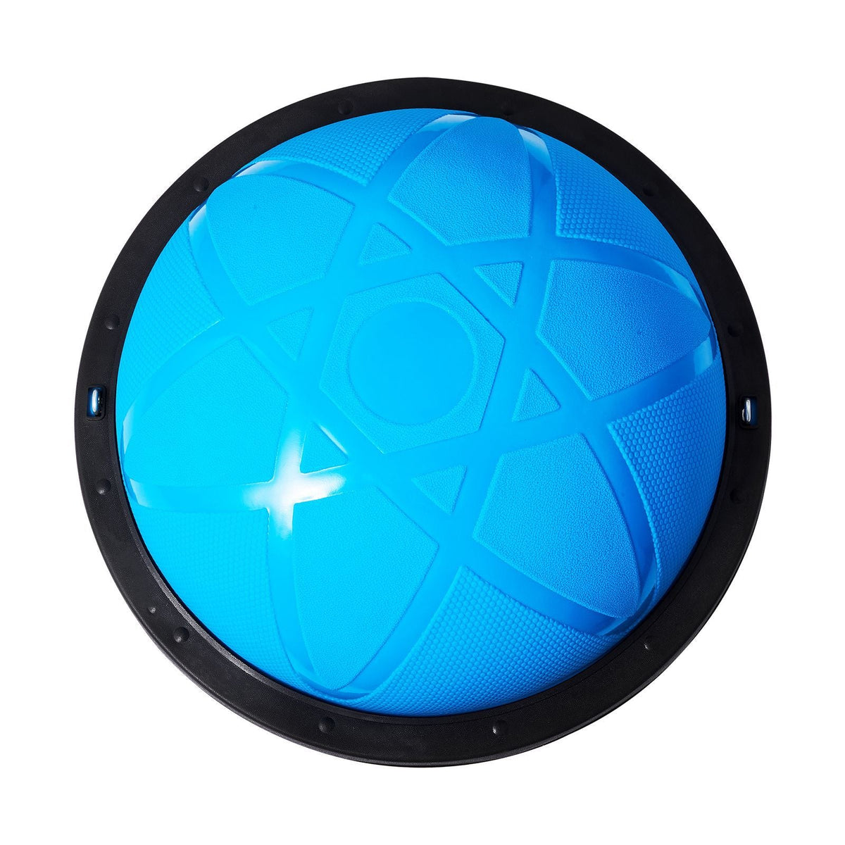 Half Exercise Ball Trainer, 23 inch Balance Ball Trainer, 660 lbs Capacity Stability Ball, Yoga Ball with Resistance Bands and Pump, Strength Fitness Ball for Home Gym, Full Body Workouts, Blue