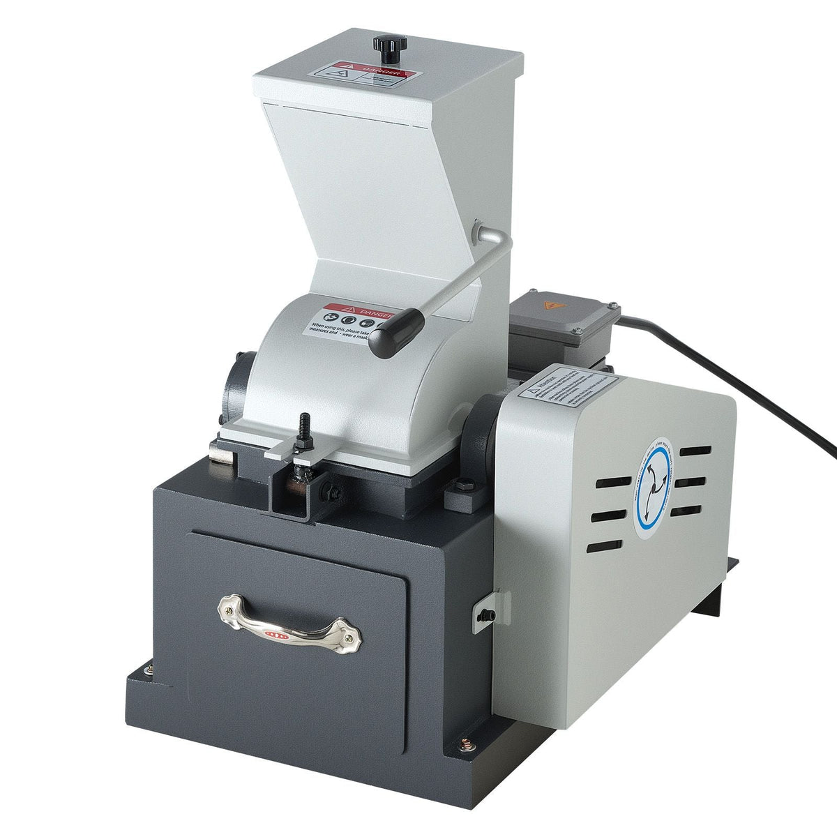 Hammer Crusher, 2.5KW 220V Electric Rock Stone Shatter Grinder, Glass Crushing Machine with 100 to 200 kg/h Crushing Capacity, Coal Crusher Milling Machine with 0.12/0.24/0.4 inch Sieve Screens