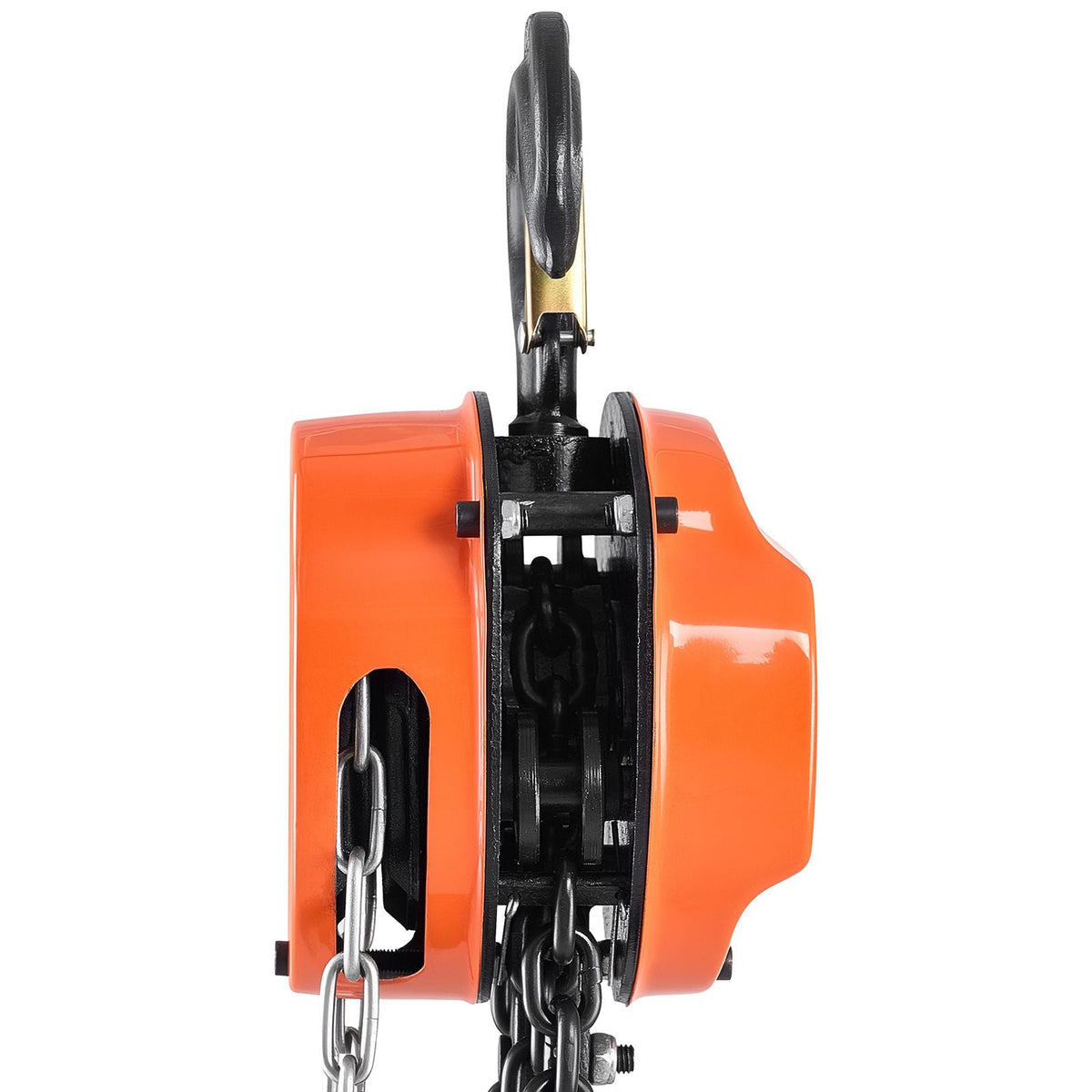 Hand Chain Hoist, 3 Ton 6600 lbs Capacity, Manual Chain Block with Upgrade G80 Galvanized Chain, 10 ft Lifting Height, Heavy Duty Pulley Hoist for Garage Warehouse Automotive Machinery, Orange