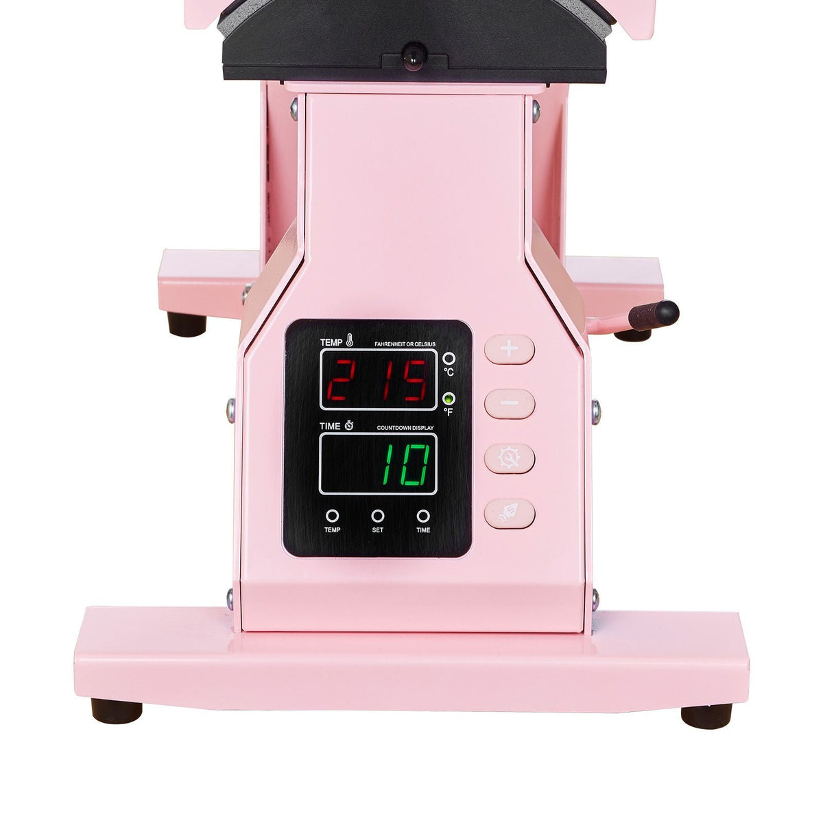 Hat Heat Press Machine, with 4pcs Interchangeable Platens, Precise Temperature and Time Control, Hat Press for HTV Iron On and Sublimation Projects, for Caps, Headbands, Cuffs, Face Masks, Pink