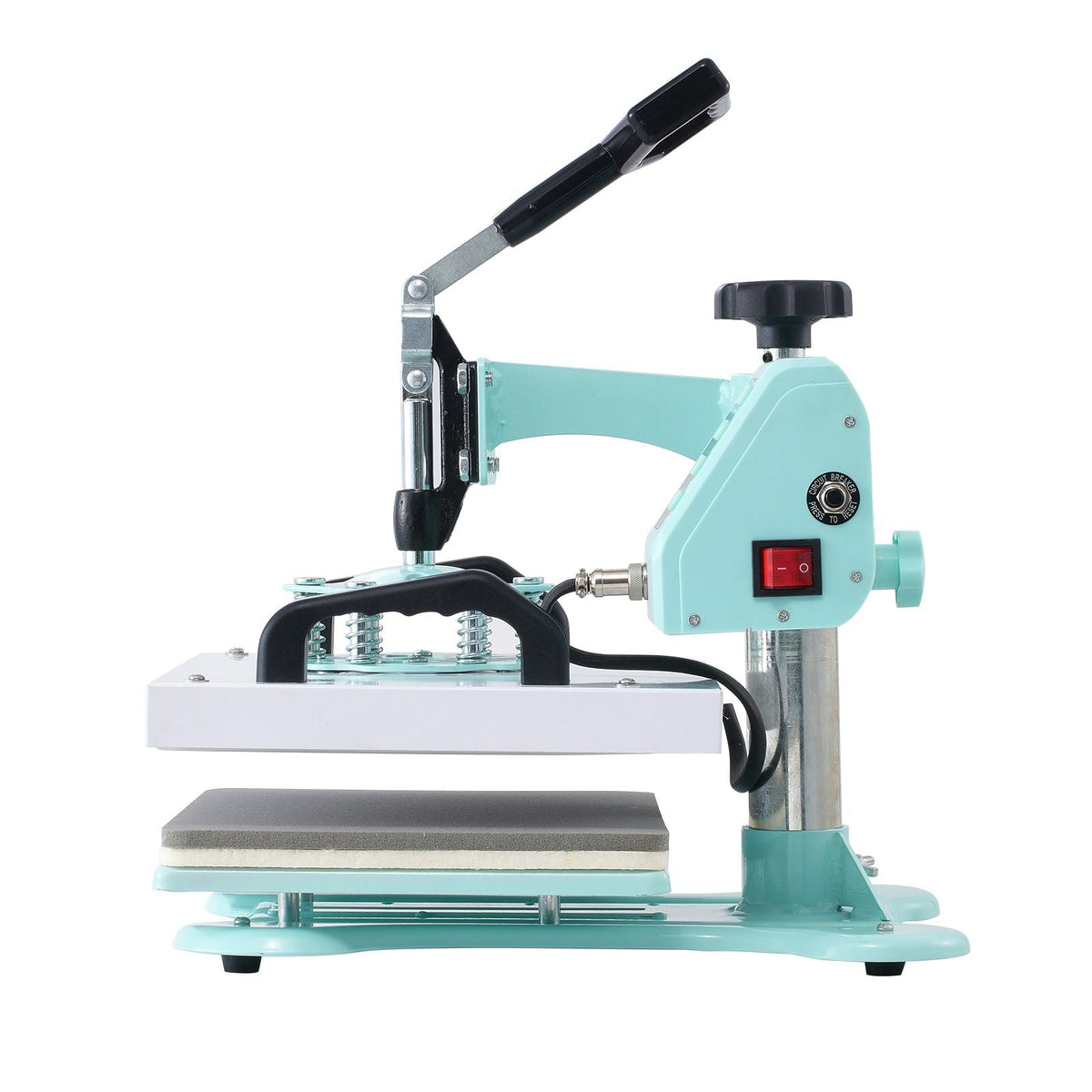Heat Press, 12 x 10inch Heat Press Machine, 360° Swing Away T-Shirt Pressing Machine, Fast and Even Heating, Digital Precise Control, Heat Transfer Machine for T-Shirts/Pillows/Bags, Green