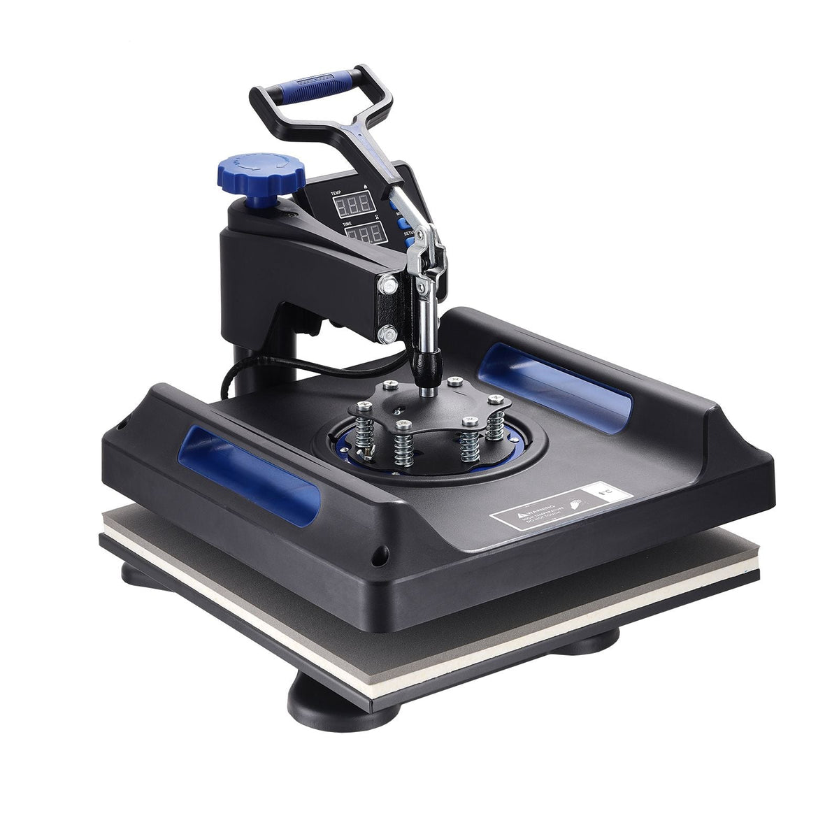 Heat Press 15x15, Upgraded Heat Press Machine 5 in 1, Anti-Scald, Fast-Heating, Swing Away Digital Control Multifunction Heat Press for Sublimation Combo for T-Shirt Hat Cap Mug Plate