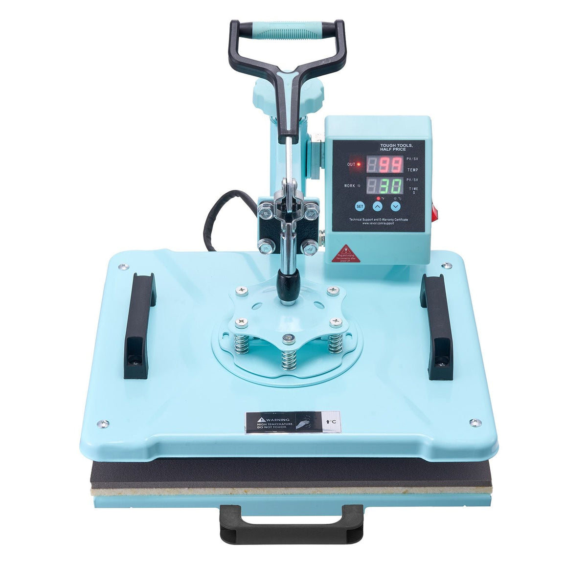 Heat Press Machine, 12 x 15 inch, 2 in 1 Heat Transfer Machine with Hat Press, 360° Swing Away T-Shirt Pressing Machine, Digital Precise Control, Fast Even Heating for T-Shirts/Hats/Caps, Green