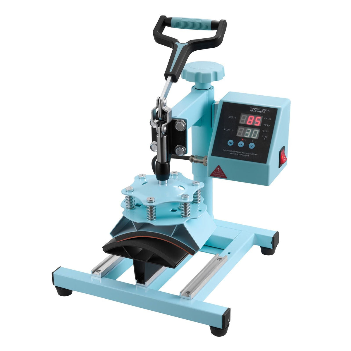 Heat Press Machine, 12 x 15 inch, 2 in 1 Heat Transfer Machine with Hat Press, 360° Swing Away T-Shirt Pressing Machine, Digital Precise Control, Fast Even Heating for T-Shirts/Hats/Caps, Green