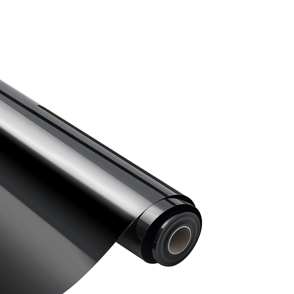 Heat Transfer Vinyl, 12 in x 25 ft, Glossy Black HTV Iron on Vinyl Roll, Easy to Cut and Weed, Strong Adhesion, Compatible with Cutting Machines, for Various Materials, T-shirts, Pillows, Hats