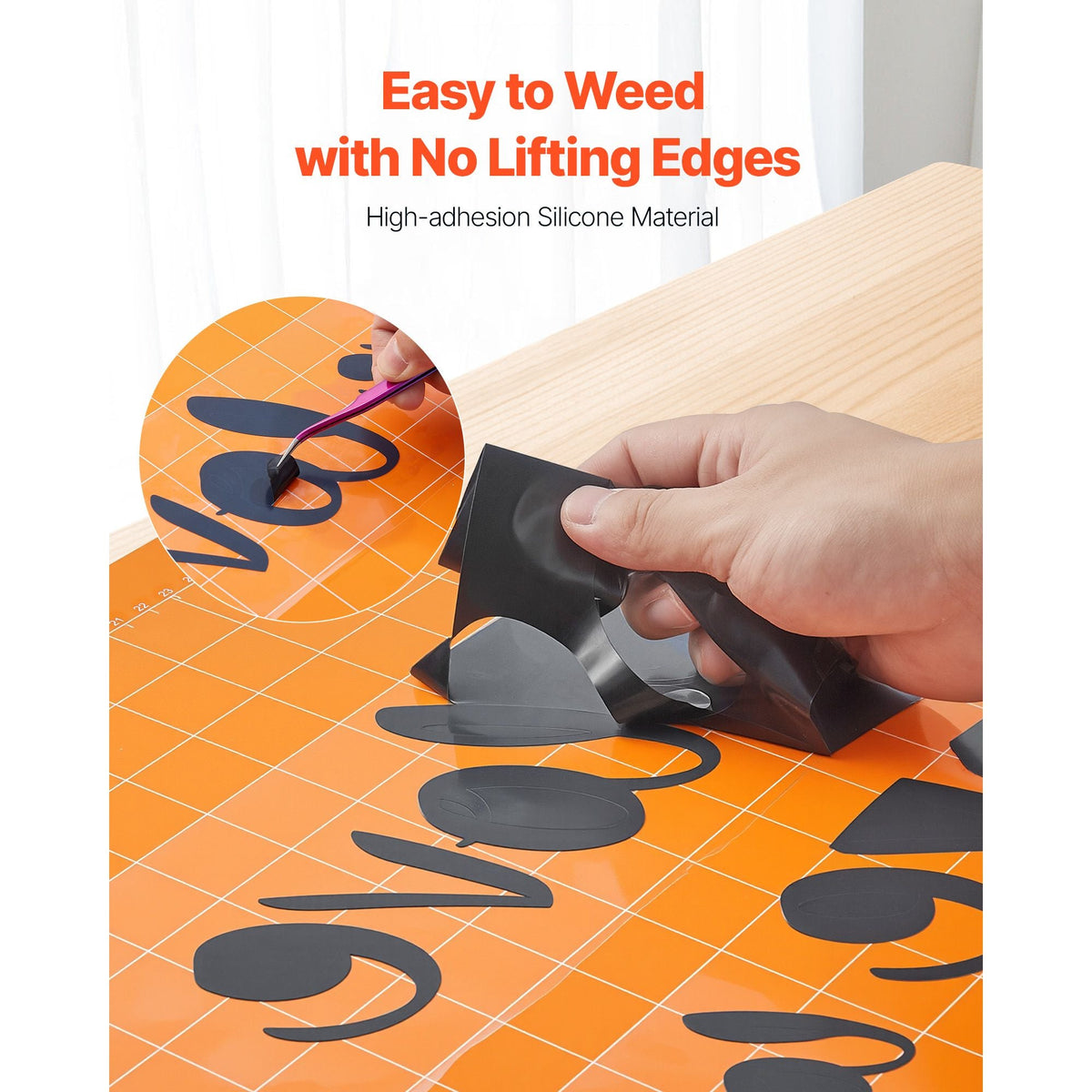 Heat Transfer Vinyl, 12 in x 50 ft, Glossy Black HTV Iron on Vinyl Roll, Easy to Cut and Weed, Strong Adhesion, Compatible with Cutting Machines, for Various Materials, T-shirts, Pillows, Hats