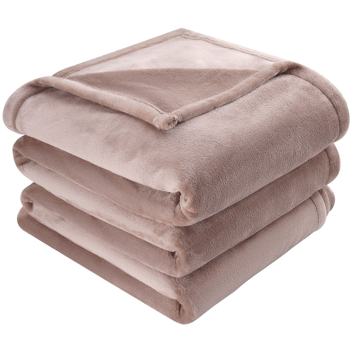 Heated Blanket Electric Throw, 84" x 90" Queen Size, Soft Flannel Heating Blanket with 10 Hours Timer Auto-off & 5 Heating Levels, Dual Control, Machine Washable, ETL & FCC Certification (Beige)