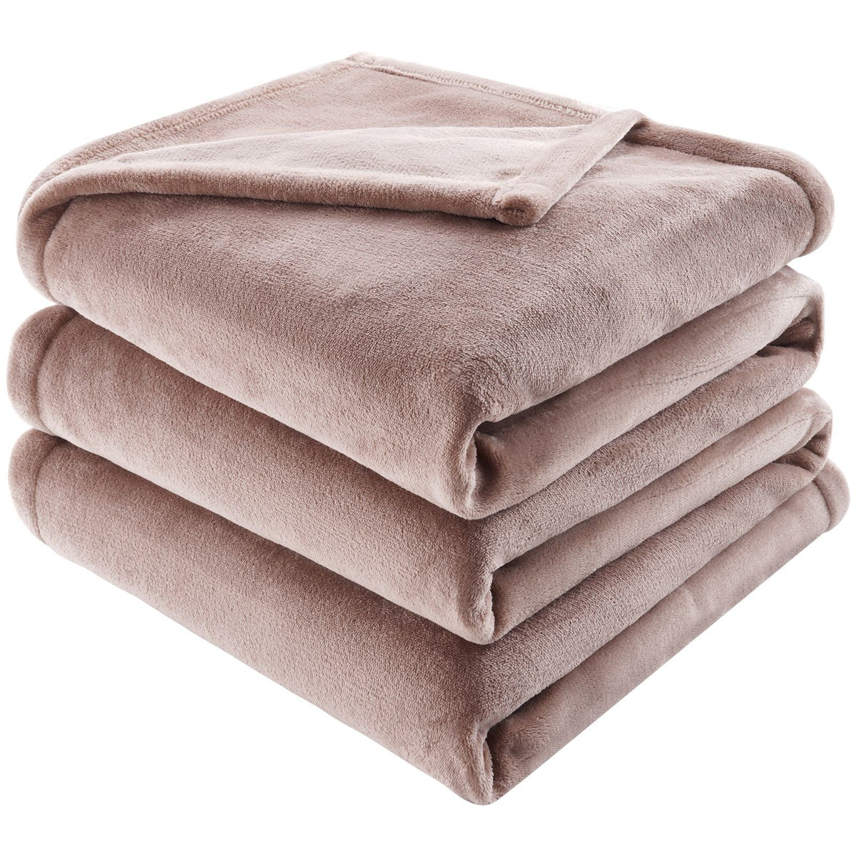 Heated Blanket Electric Throw, 84" x 90" Queen Size, Soft Flannel Heating Blanket with 10 Hours Timer Auto-off & 5 Heating Levels, Dual Control, Machine Washable, ETL & FCC Certification (Beige)