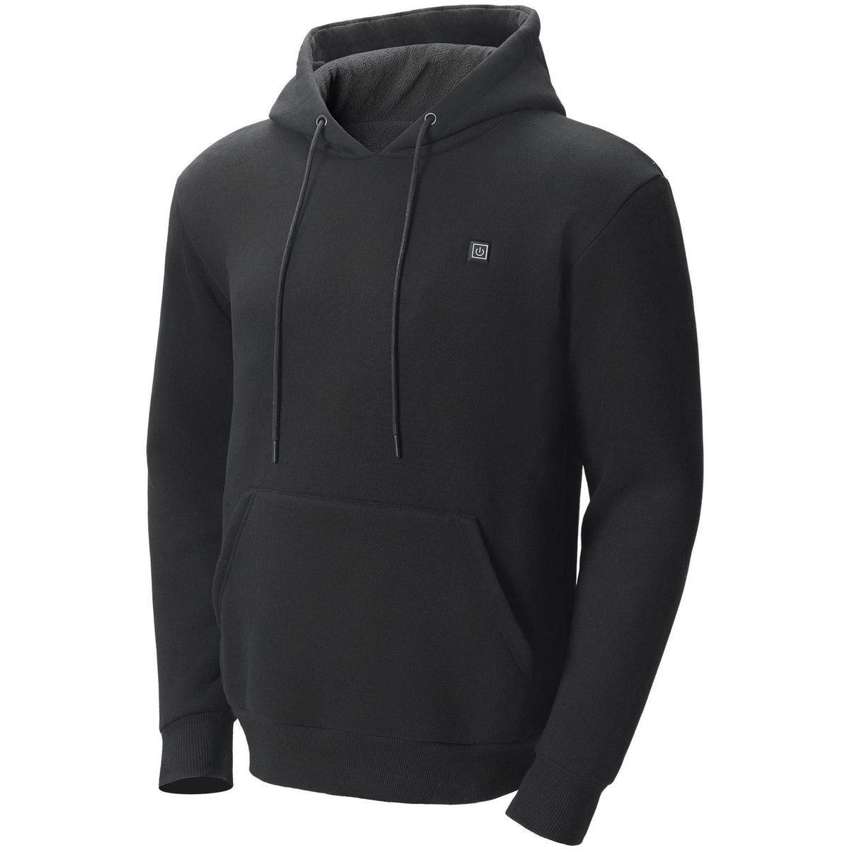 Heated Hoodie Sweatshirt Unisex with Battery for Men & Women S Size Black