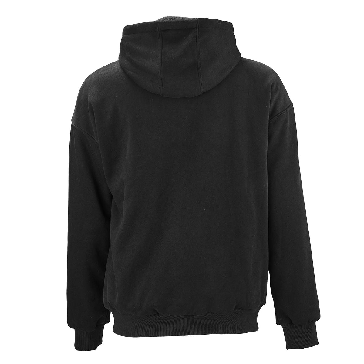 Heated Jacket Hoodie for Men Women, Heated Sweatshirt Unisex Full-Zip with 7.4V 16000mAh Power Bank Pack, 5 Heating Zones, 3 Temp Levels, 4-8H Warmth, for Winter Outdoor Camping, Black, XXL Size