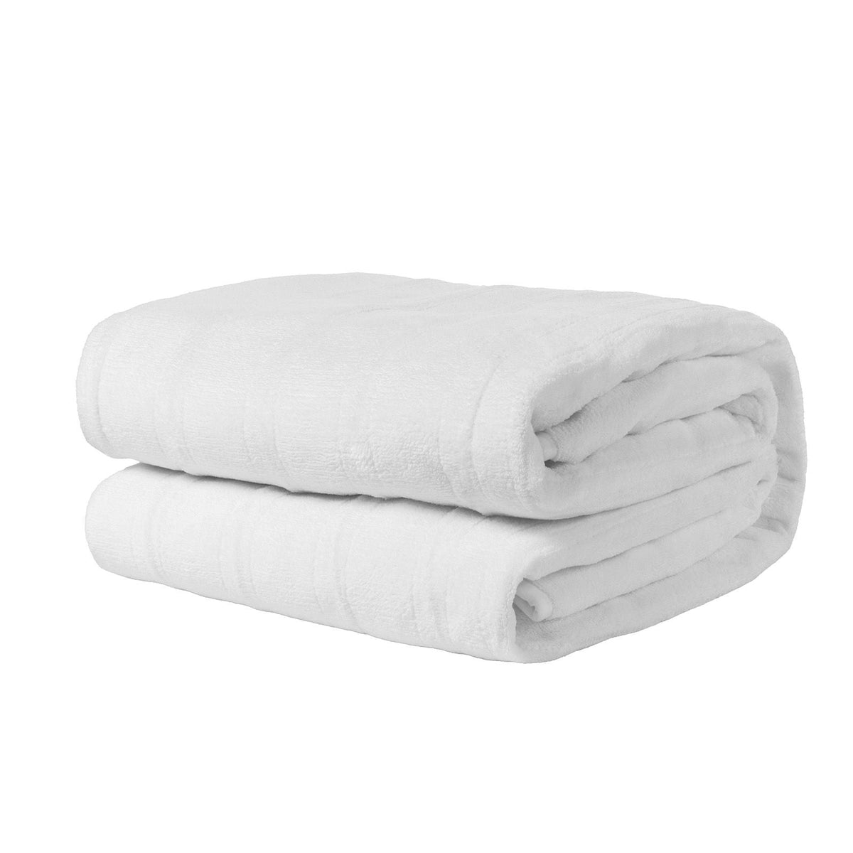 Heated Mattress Pad, 39 x 75 in, Electric Bed Warmer with 1-5 Heat Settings Control, 10-Hour Auto Shut Off, Machine-Wash Breathable Coral Fleece Heating Electric Mattress Sheets, White