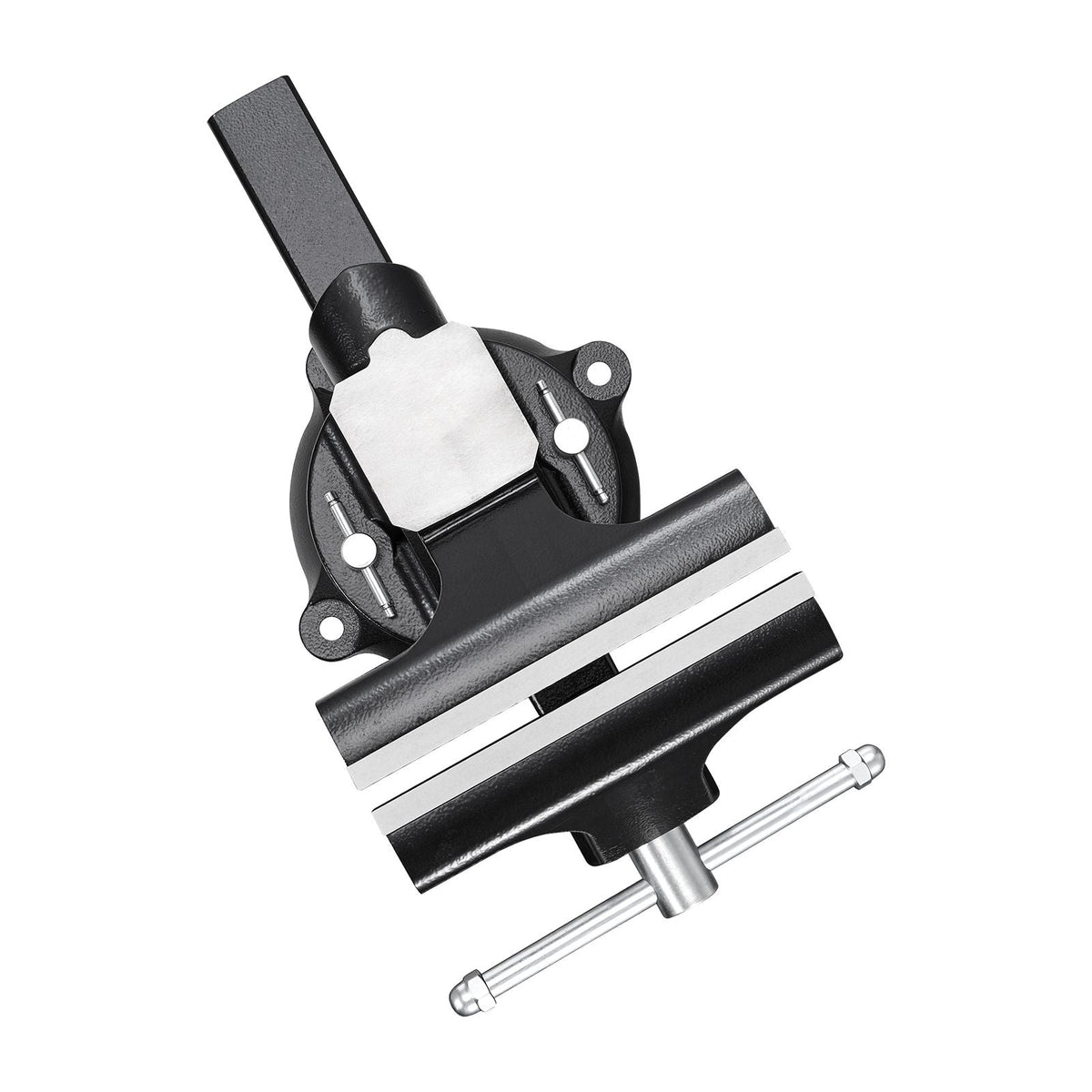 Heavy Duty Bench Vise, 10" Jaw Width, Multi-Purpose Ductile Iron Bench Vise with Anvil and 360-Degree Locking Swivel Base, 4.3" Throat Depth, 10" Max Jaw Opening, for Drilling, Pipe Cutting
